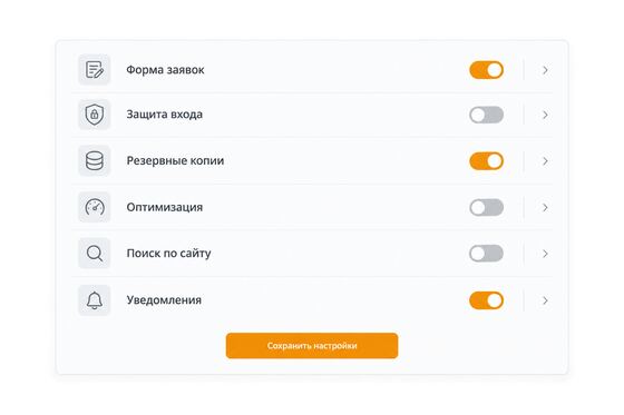Настройки набора плагинов WordPress