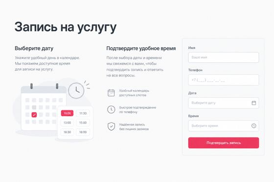 Страница записи шаблона сайта услуг