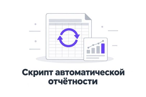 Обложка скрипта автоматической отчётности
