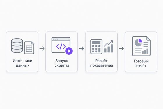 Схема автоматического формирования отчёта